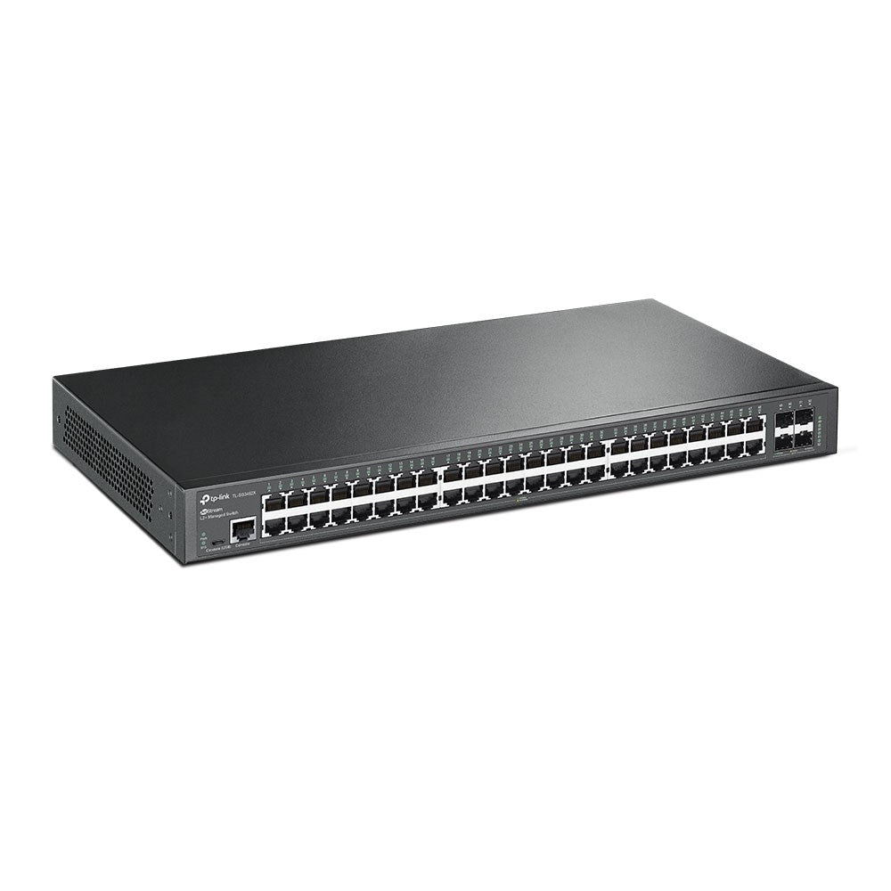 TP-Link JetStream TL-SG3452X przełącznik sieciowy Zarządzany L2+ Gigabit Ethernet (10/100/1000) 1U Czarny