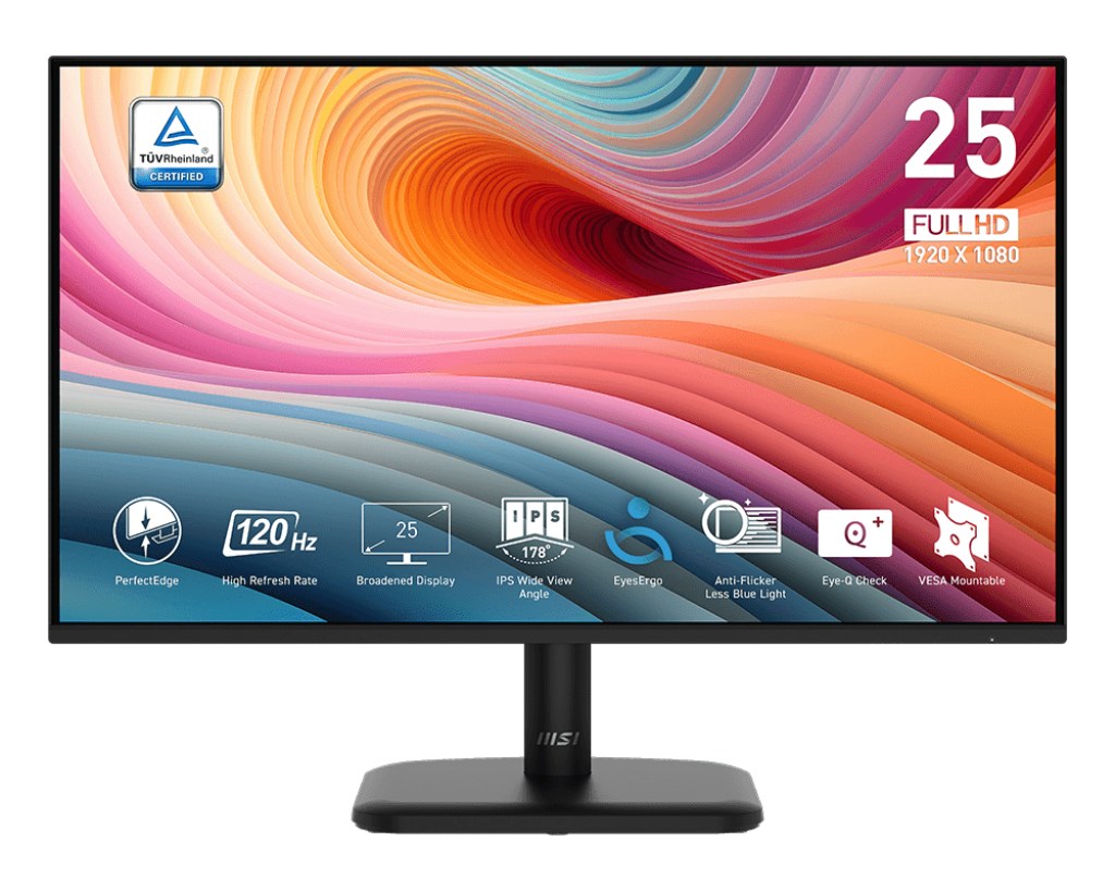 MSI Monitor 24.5 inch Full HD 1920 x 1080 IPS PRO MP251L E2