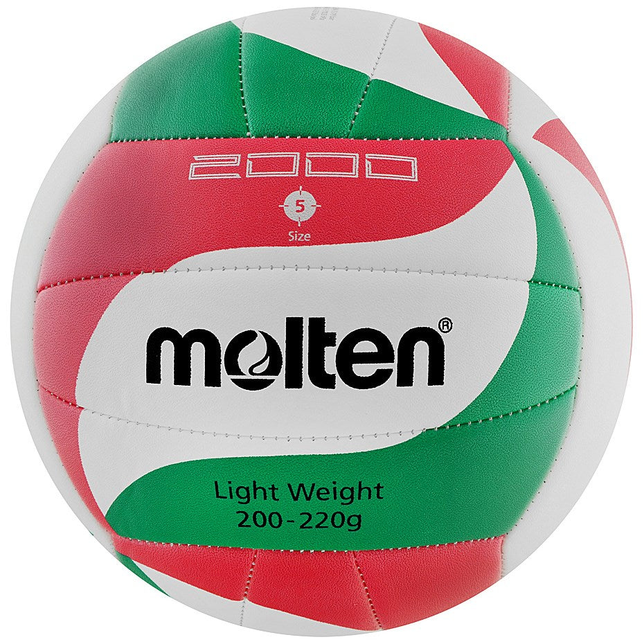 Molten V5M2000 Volleyball Size 5 Indoor 200 g PU Red Green White P0849