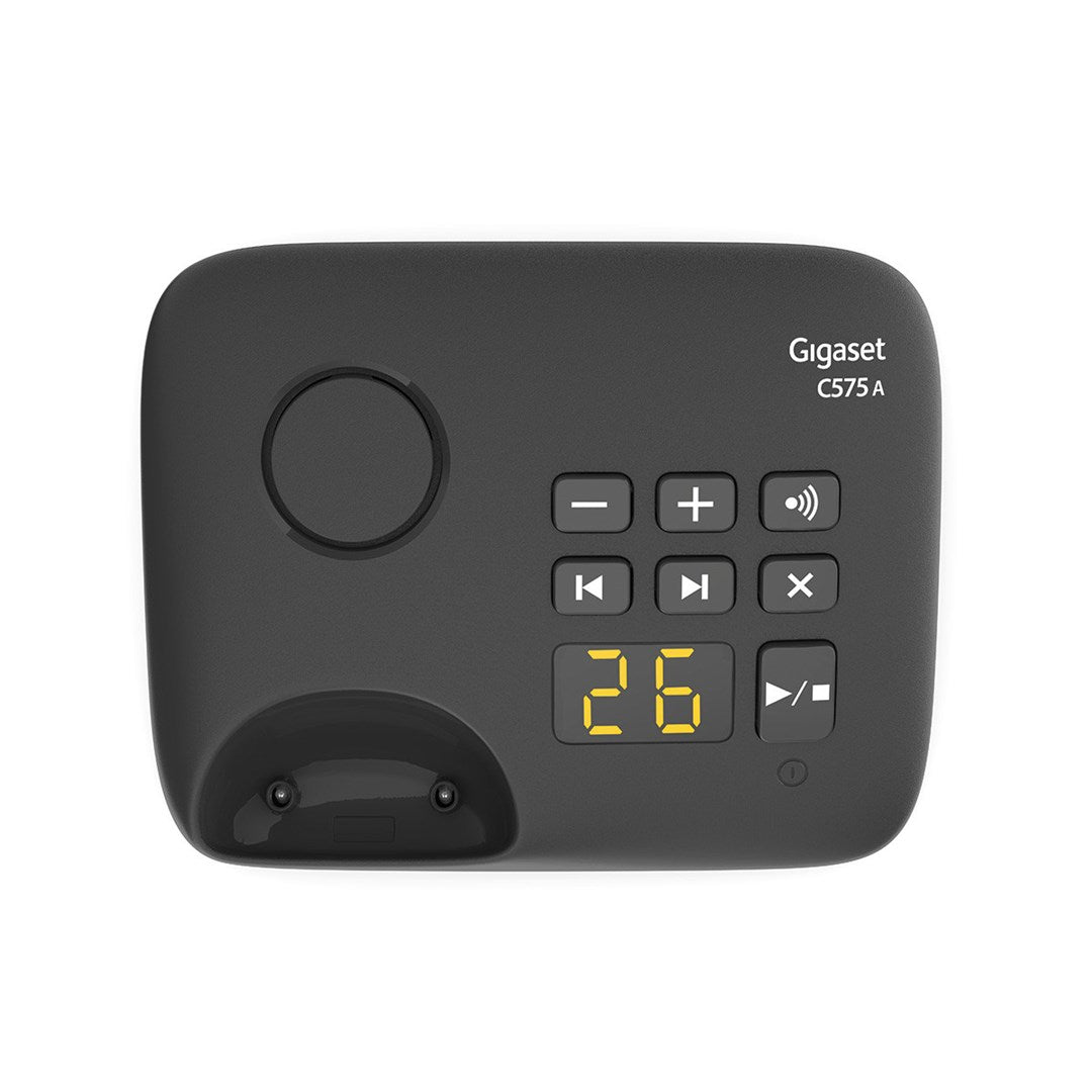 Gigaset C575A Cordless Phone with Answering Machine and Caller ID S30852-H2927-B101
