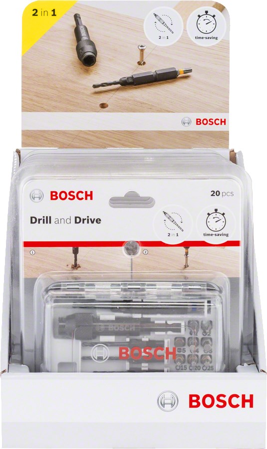 BOSCH Screwdriver Bit Set 20 Pieces 3000 g 2607002786