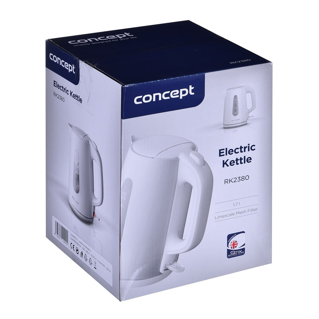 CONCEPT Electric Kettle RK2380 1.7 L 2200W White