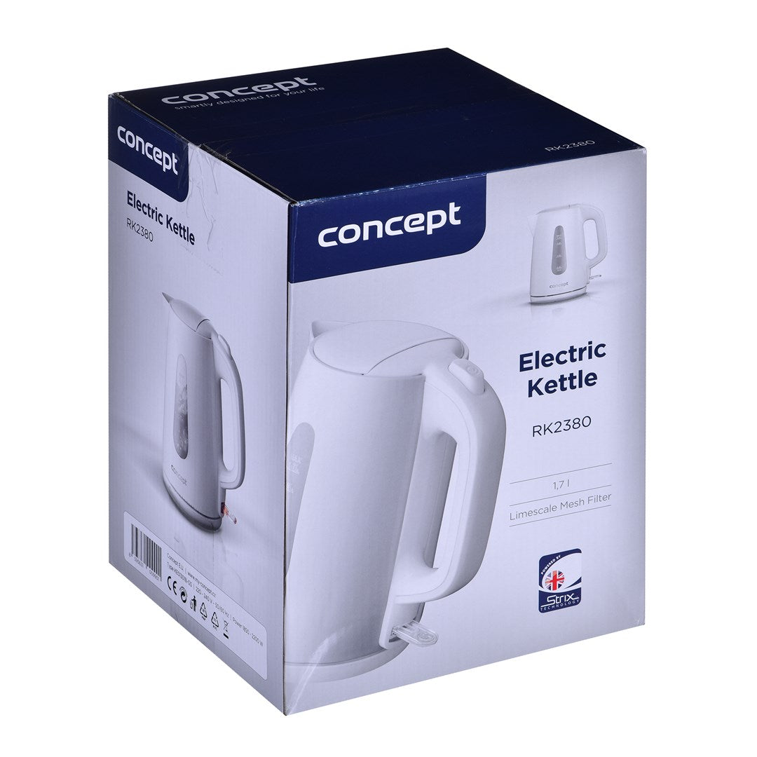 CONCEPT Electric Kettle RK2380 1.7 L 2200W White