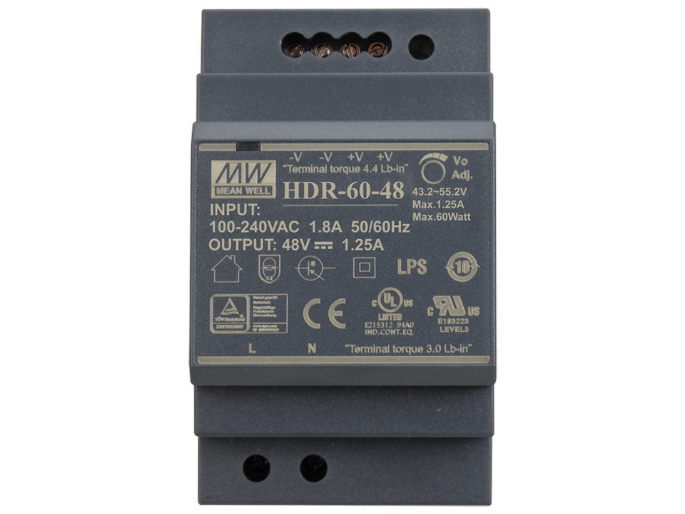 PULSAR HDR-60-48 Power Supply 48V 60W for Networks 3180 g 395x130x440mm