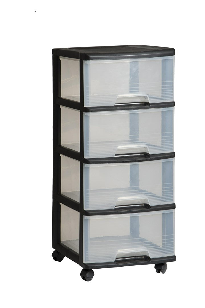 KETER Bookcase on Wheels 4x20L
