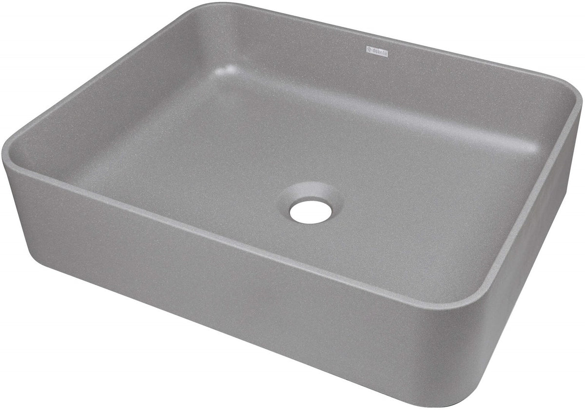 Deante Granite Countertop Washbasin - Metallic Gray - 400x500x120 mm