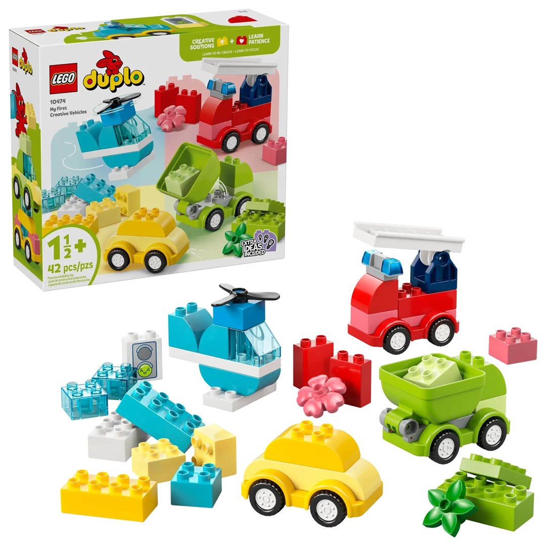 LEGO DUPLO My First Creative Vehicles Toy for Toddlers 18 M+ - 10474
