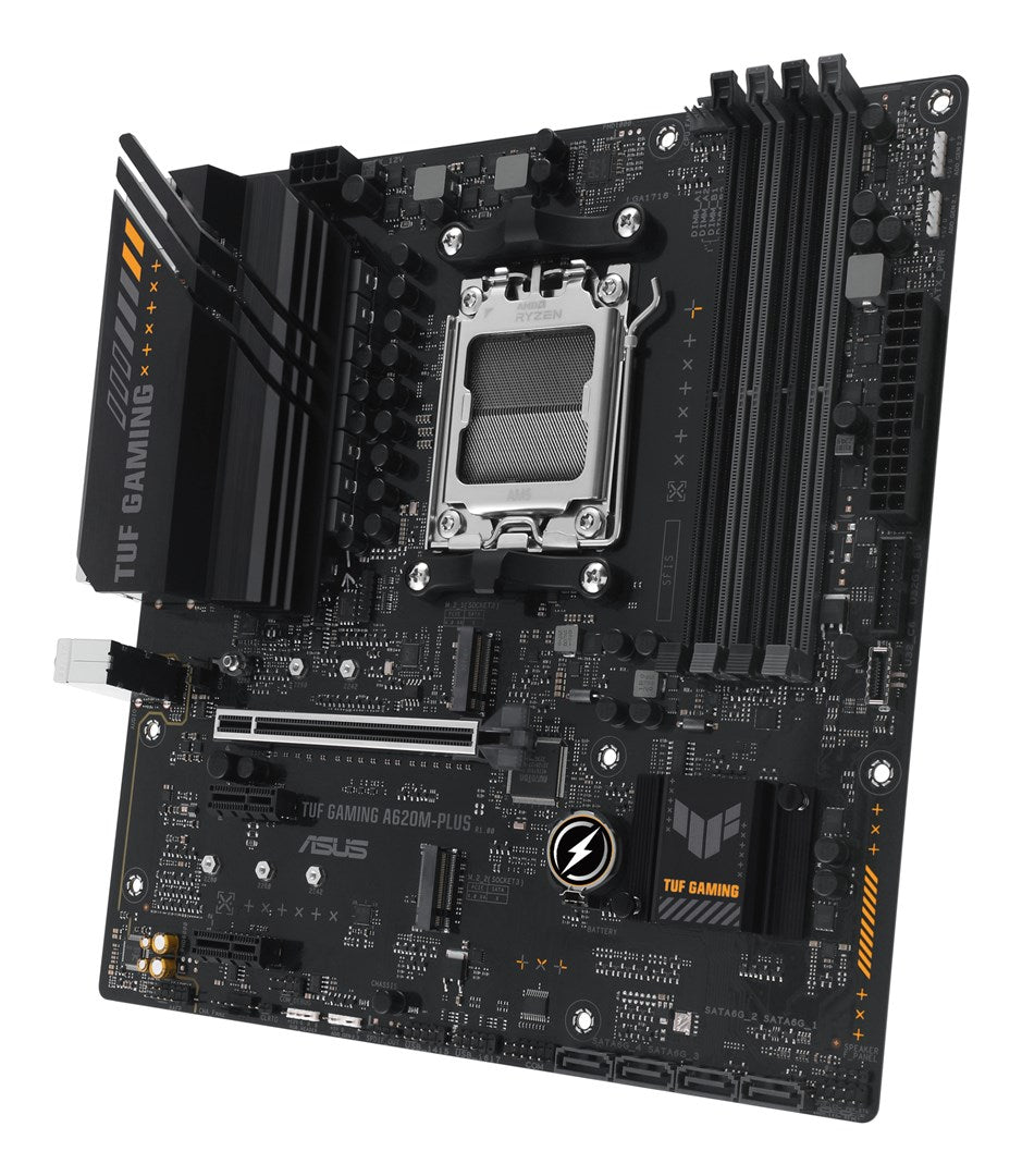 ASUS TUF GAMING A620M-PLUS Motherboard - micro ATX - Socket AM5 - AMD A620 Chipset (90MB1EZ0-M0EAY0)