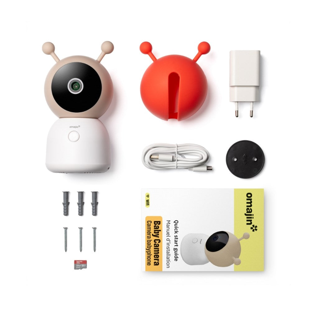 OMAJIN OBC-01-EC Smart Baby Monitor 2K HD Night Vision