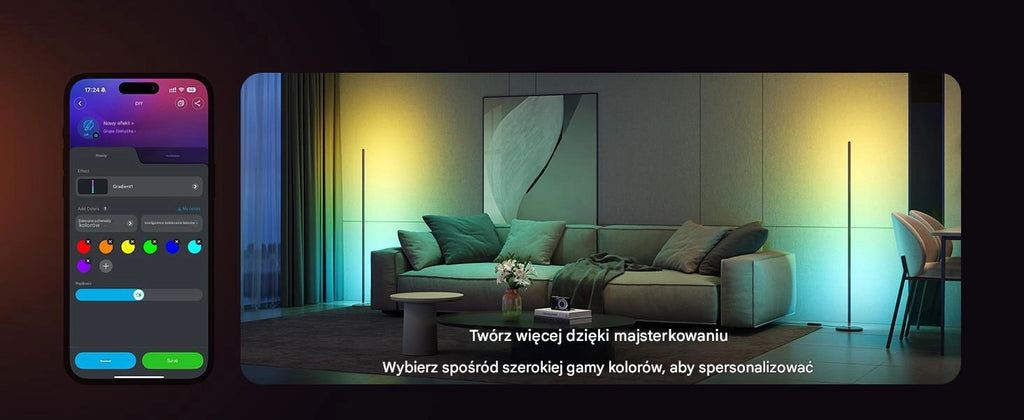 Govee H8076 Floor Lamp Lite  RGBICW  1000lm
