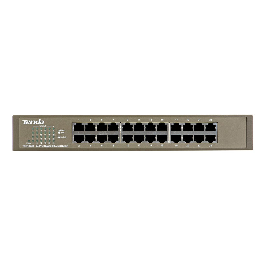 Tenda 24-Port Gigabit Ethernet Switch Unmanaged Blue
