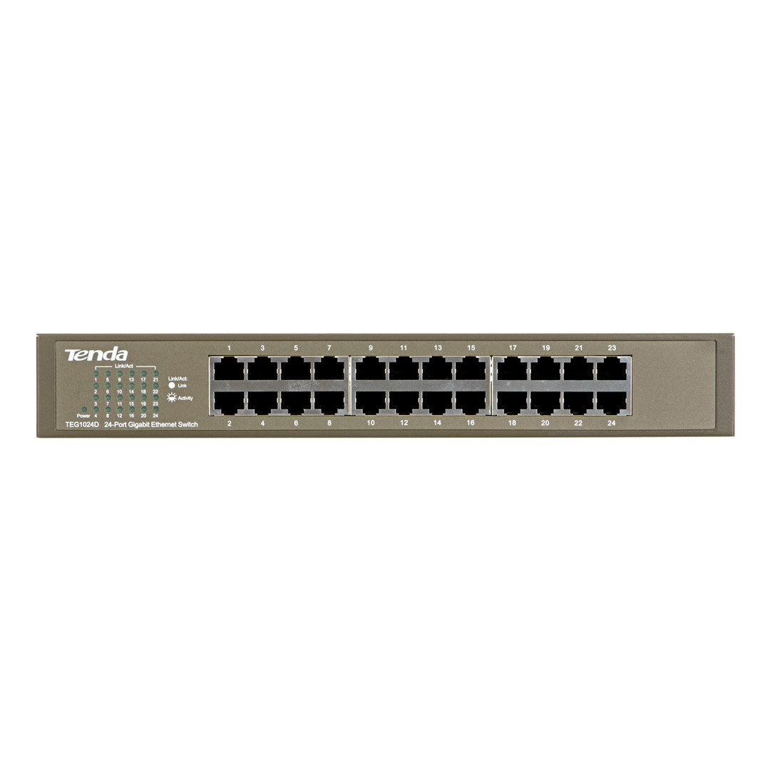 Tenda 24-Port Gigabit Ethernet Switch Unmanaged Blue