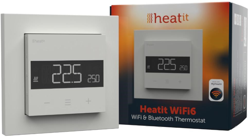Heatit WiFi6 Thermostat 3600W 16A White RAL 9003