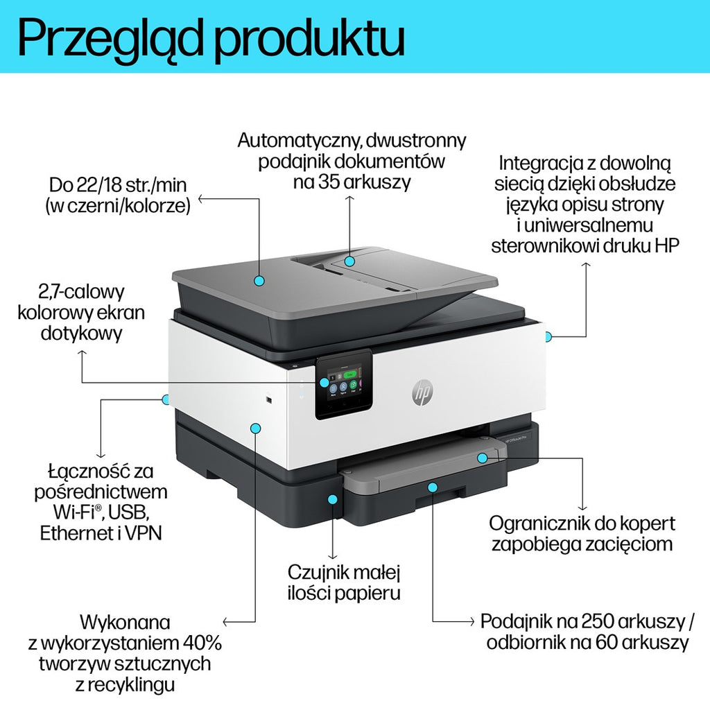 HP OfficeJet Pro 9120b Inkjet Printer, 4800 x 1200 DPI, Wi-Fi, 25000 pages, 4V2N0B#629