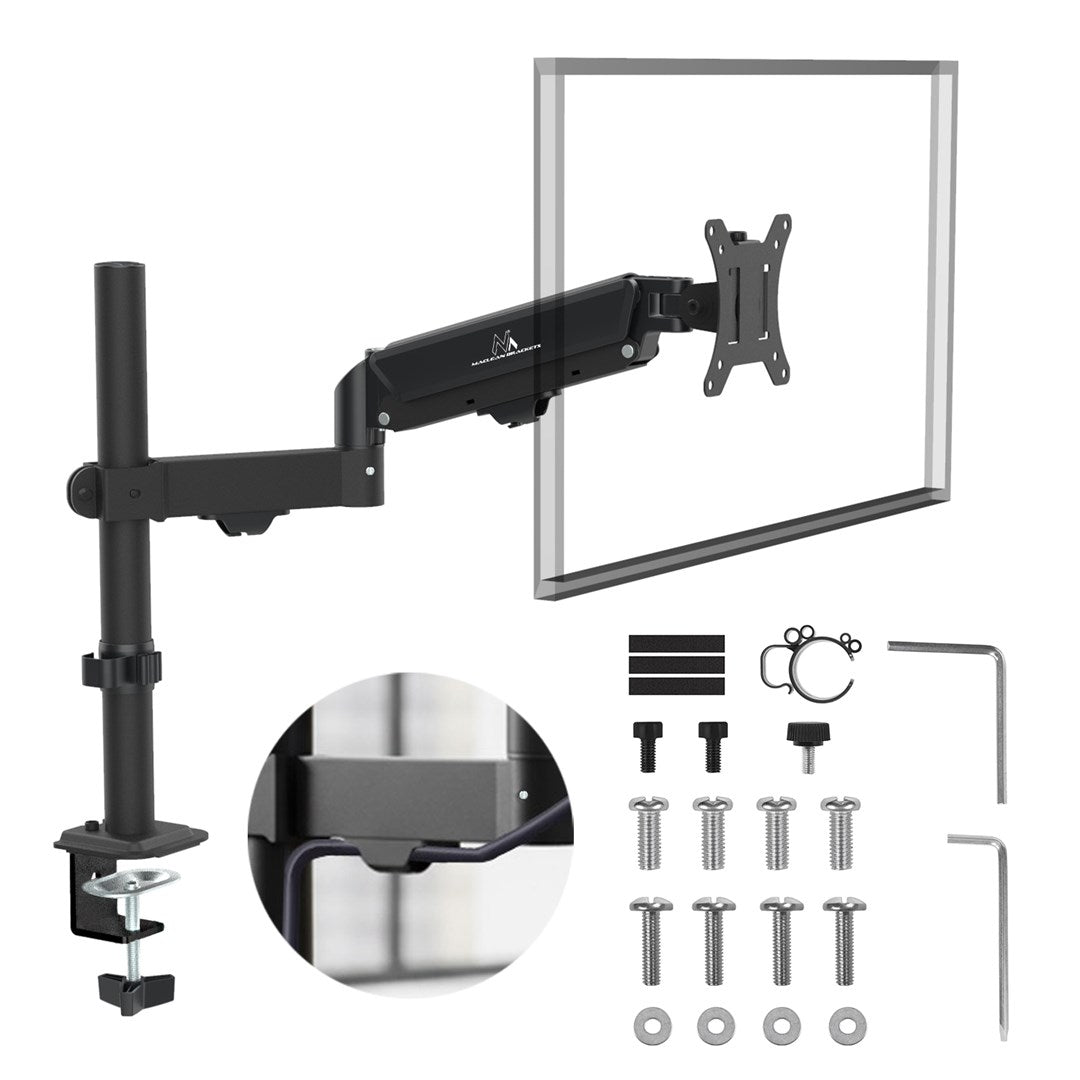 Maclean Monitor Mount Gas Spring 17-32 2-10 kg Black MC-135