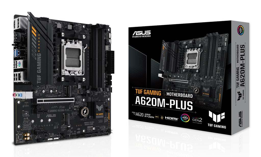 ASUS TUF GAMING A620M-PLUS Motherboard - micro ATX - Socket AM5 - AMD A620 Chipset (90MB1EZ0-M0EAY0)