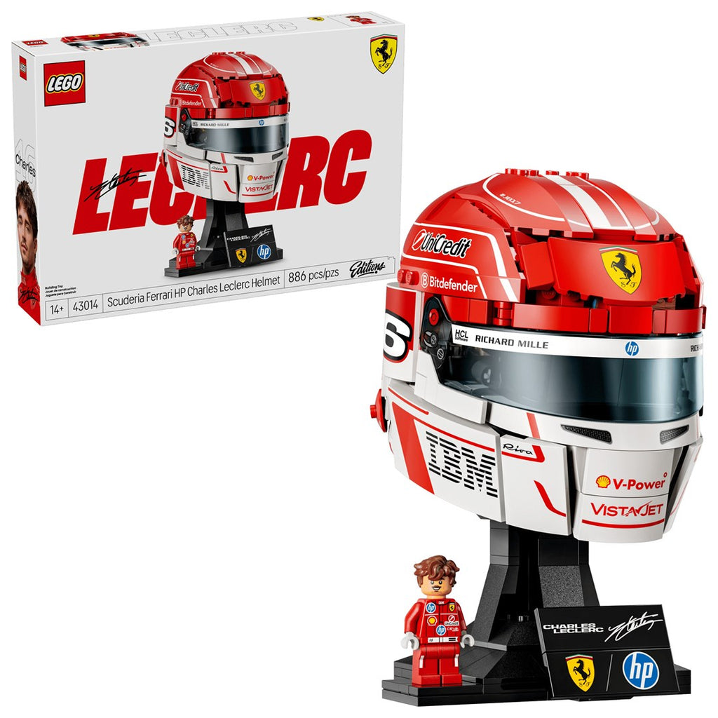 LEGO EDITIONS 43014 Scuderia Ferrari HP Charles Leclerc Helmet Building Blocks 886 Pieces Ages 14+