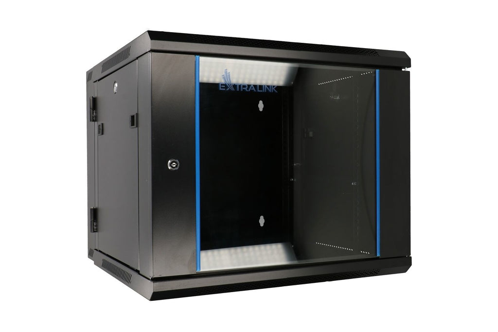 Extralink Rack Cabinet 6U 600x600 Black Wall-Mounted AZH