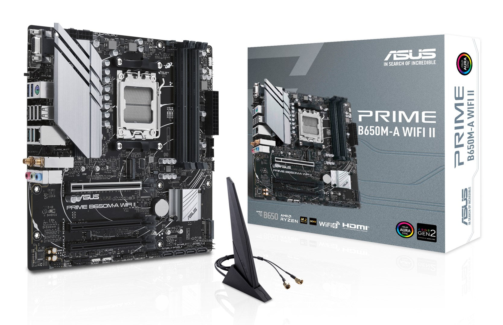 ASUS PRIME B650M-A WIFI II Motherboard Socket AM5 micro ATX AMD B650