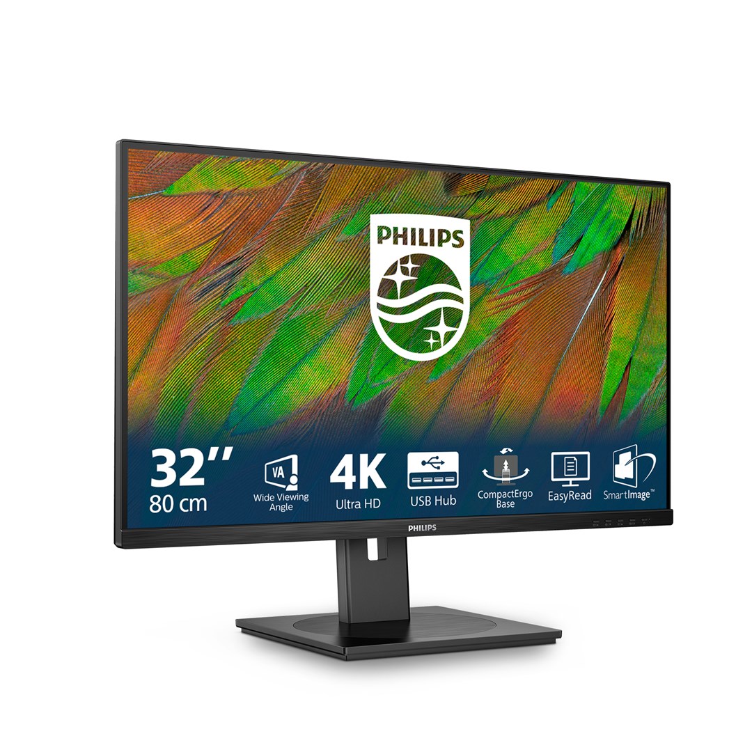 Philips 3000 Series 32B1N3800/00 31.5" 4K Ultra HD LCD Monitor Black