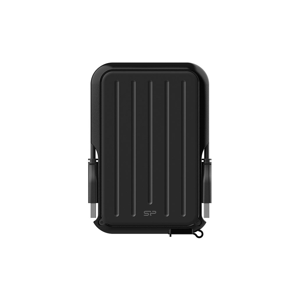 SILICON POWER Armor A66 External Hard Drive 1TB - USB 3.2 Gen 1 - Black (SP010TBPHD66SS3K)