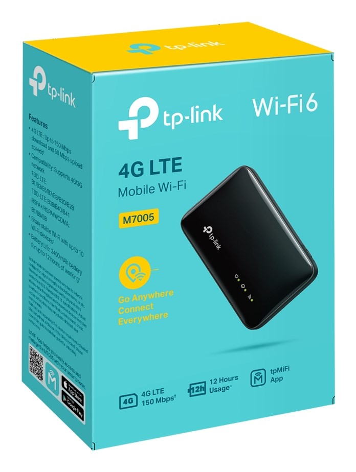 TP-LINK Portable Router 2.4 GHz 287 Mbit/s M7005