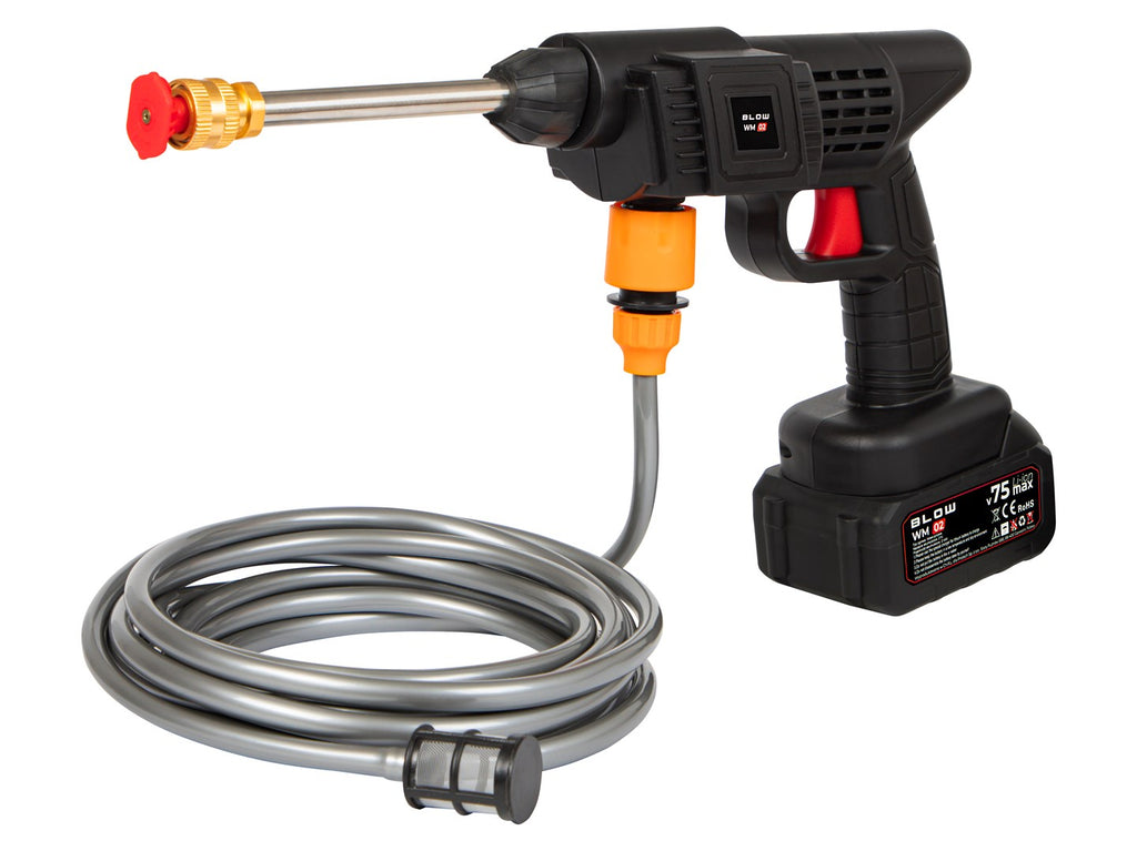 BLOW WM-02 Cordless Pressure Washer, 21V, 260W, 26 Bar, Portable Cleaning Solution
