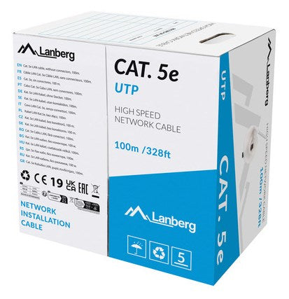 Lanberg Network Cable UTP Cat.5/Cat.5e 100 m LCU5-12CU-0100-S