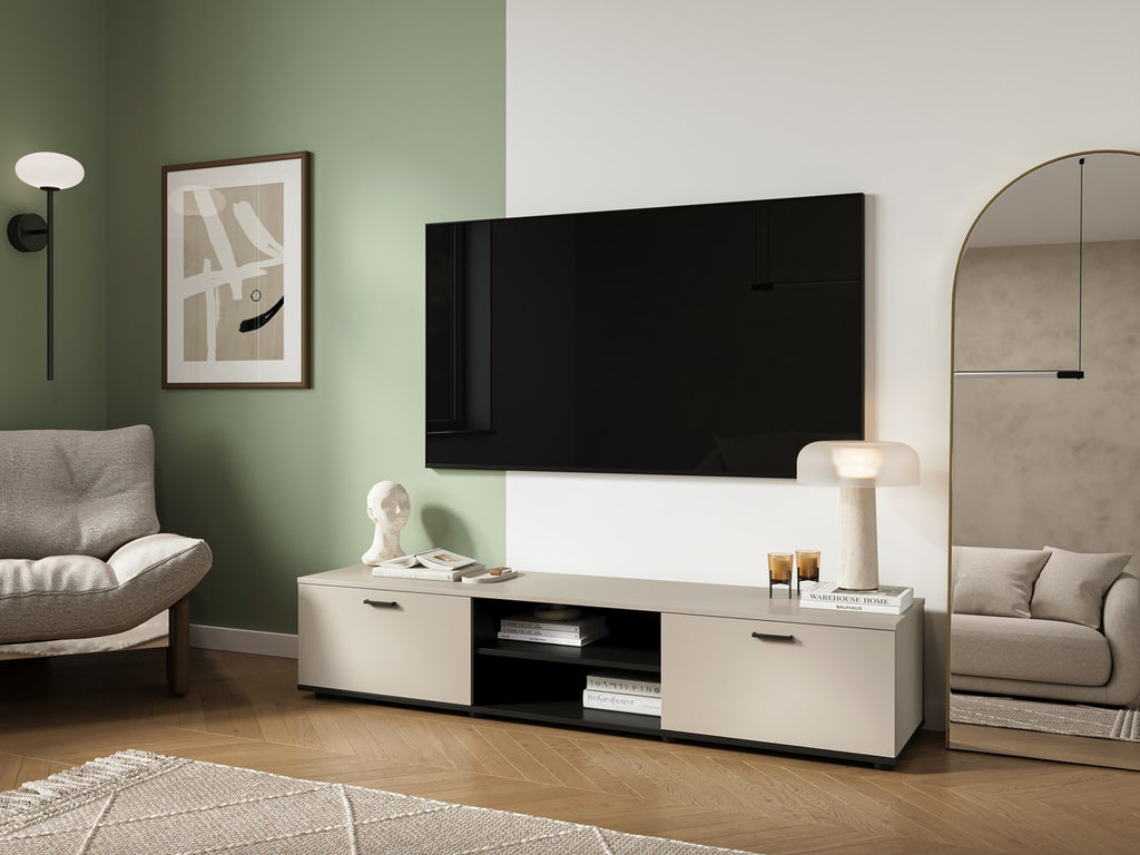 Cama SOHO TV Cabinet Cashmere + Black 180x43x37