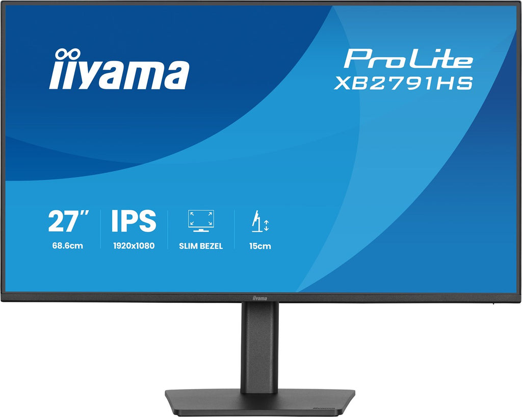 IIYAMA ProLite XB2791HS-B1 27" Full HD LED Monitor 1920x1080 120Hz IPS Black