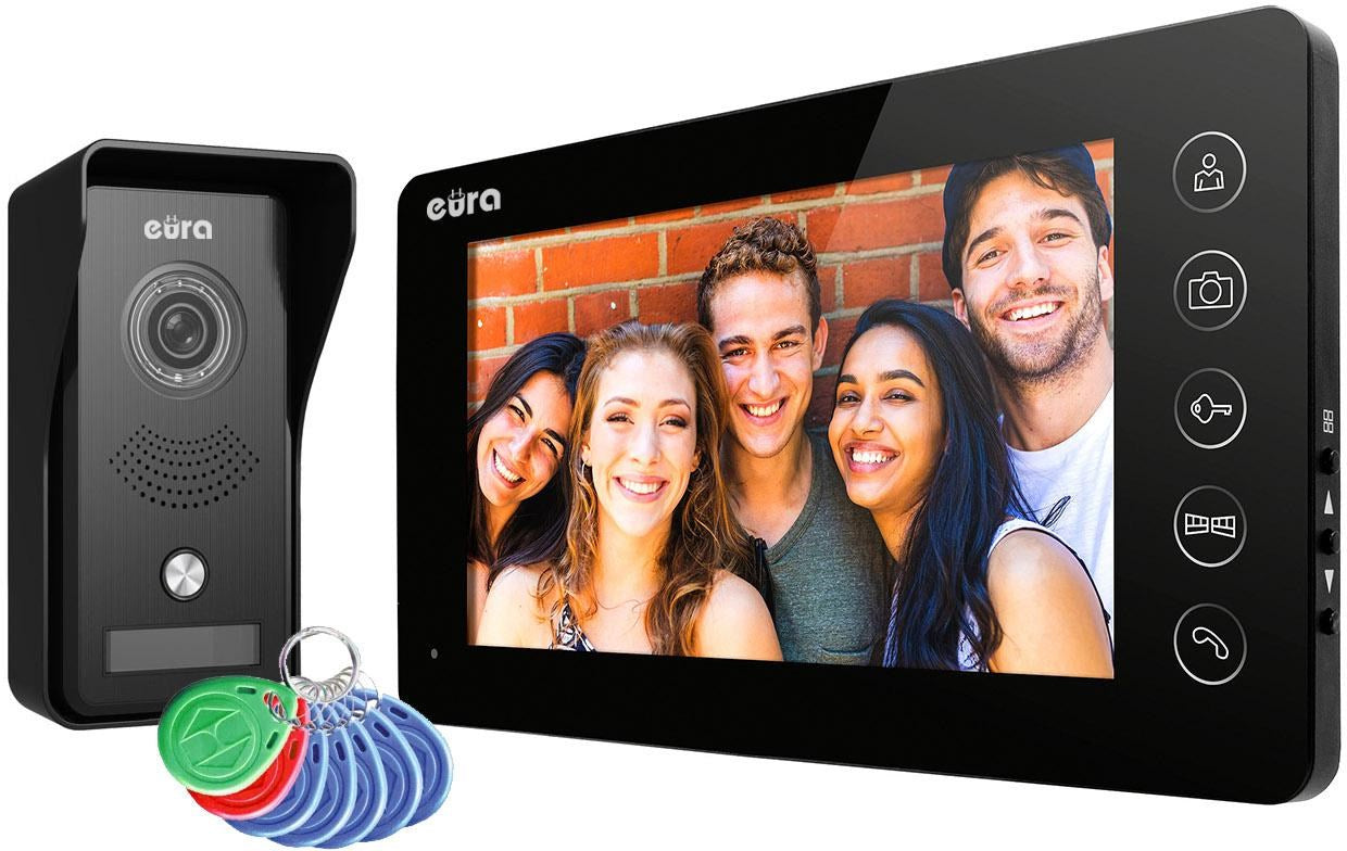 EURA VDP-76A3 Video Door Phone Black Monitor