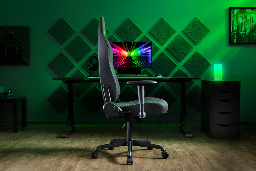RAZER PC Gaming Chair Black Green 136 kg Capacity 700 mm Height GAZU-1161
