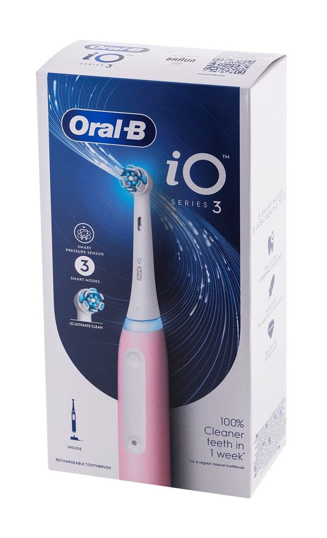 Oral-B IOSERIES3ICE Pulsating Electric Toothbrush for Adults Pink