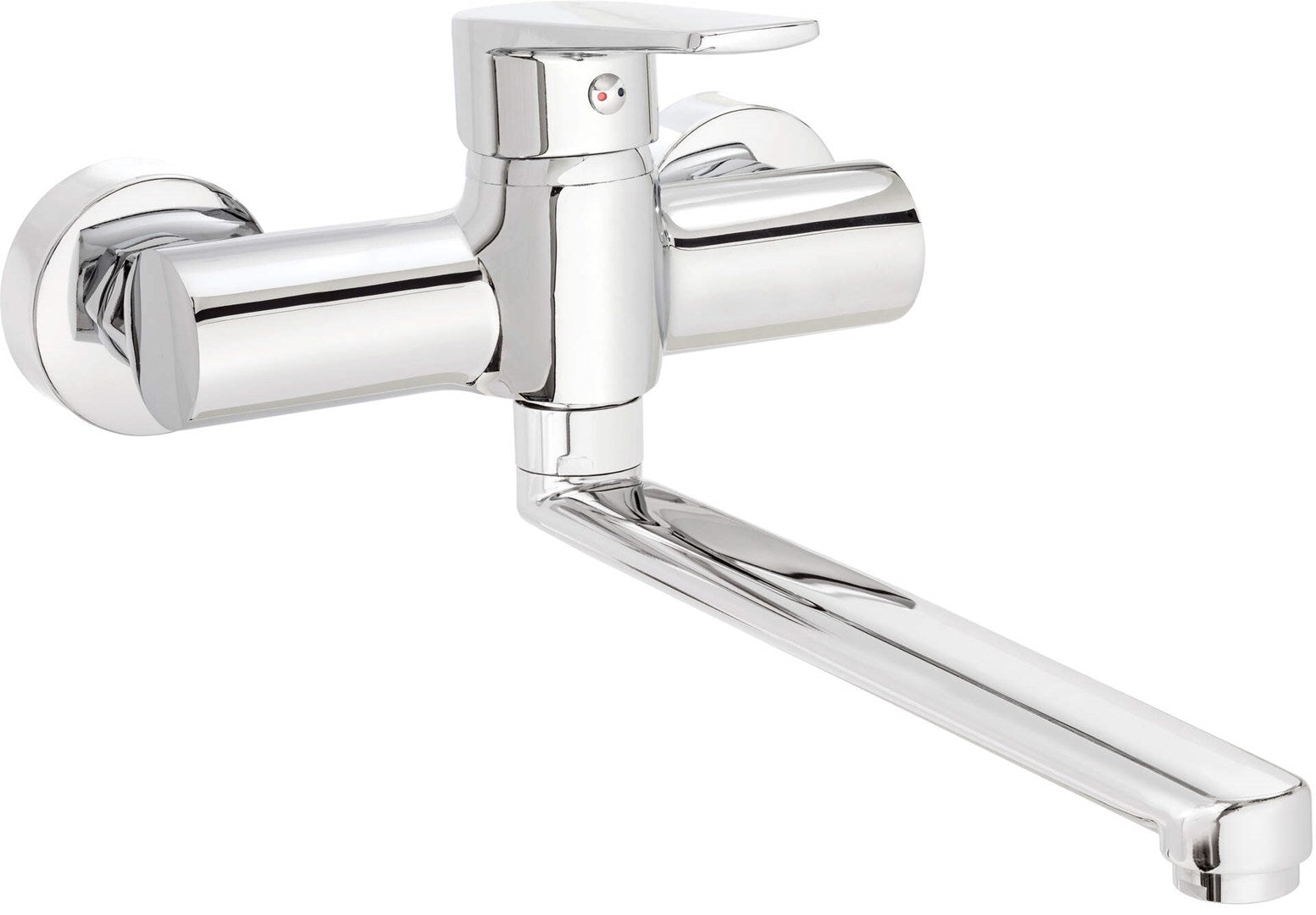 Deante Tubo Wall-Mounted Kitchen Faucet Chrome Single-Lever BUT 080M