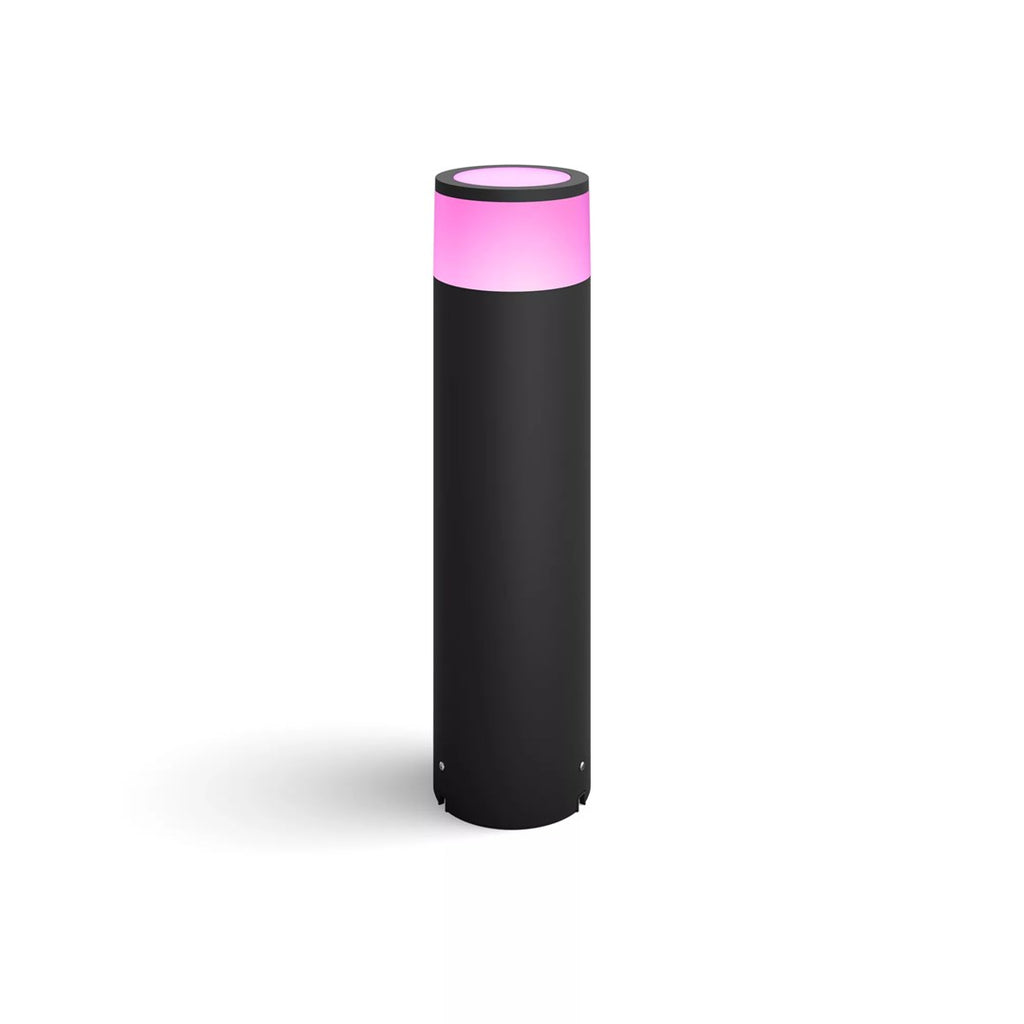 Philips Hue Smart Pedestal Black 600 lm IP65 Compatible with Alexa, Google Home, Apple HomeKit Model 1126172
