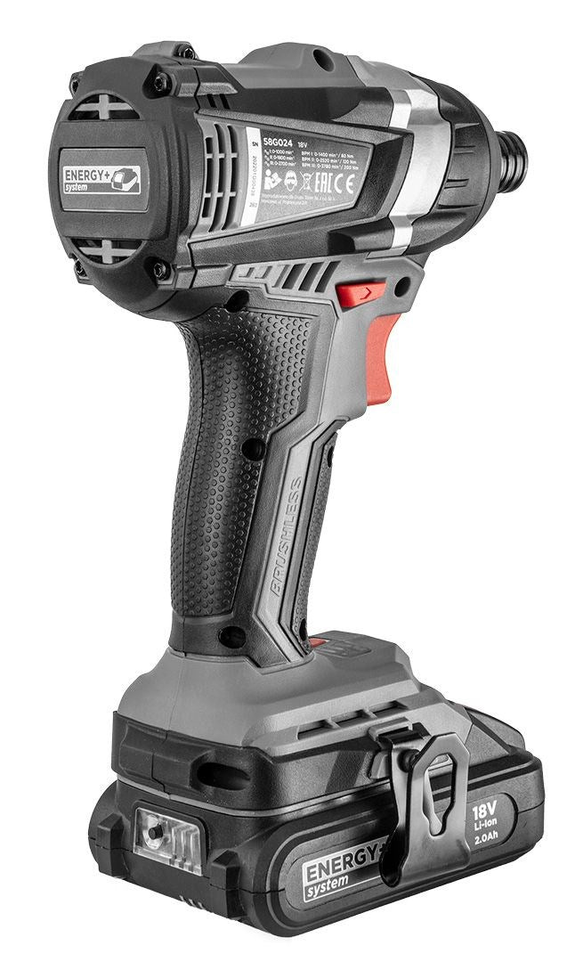 GRAPHITE 58G024 Power Screwdriver/Impact Driver, 18V, 180 Nm, 3780 RPM