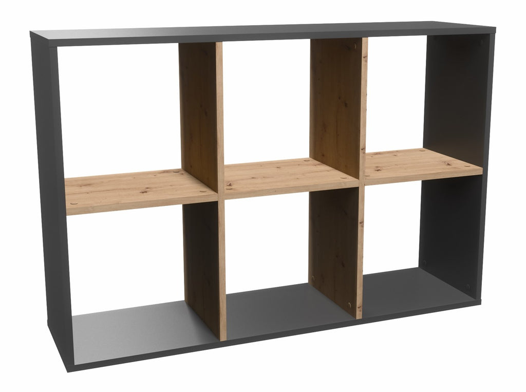Topeshop MALAX 2X3 ANT/ART LIVING ROOM BOOKCASE