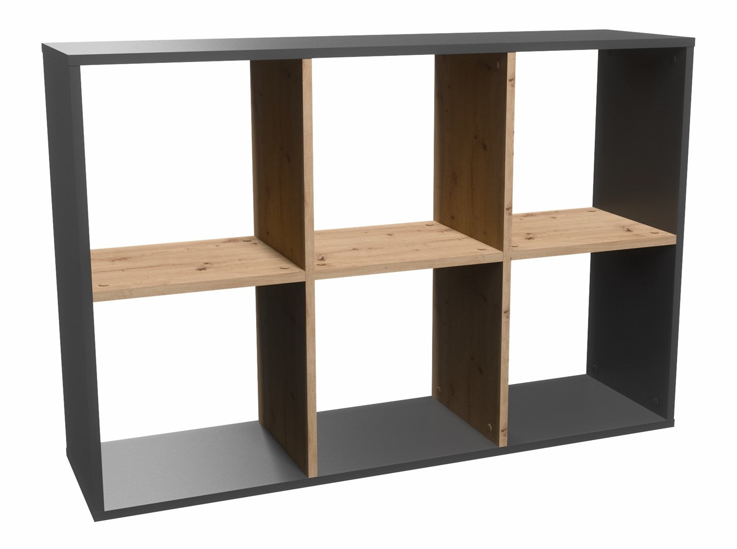 Topeshop MALAX 2X3 ANT/ART LIVING ROOM BOOKCASE