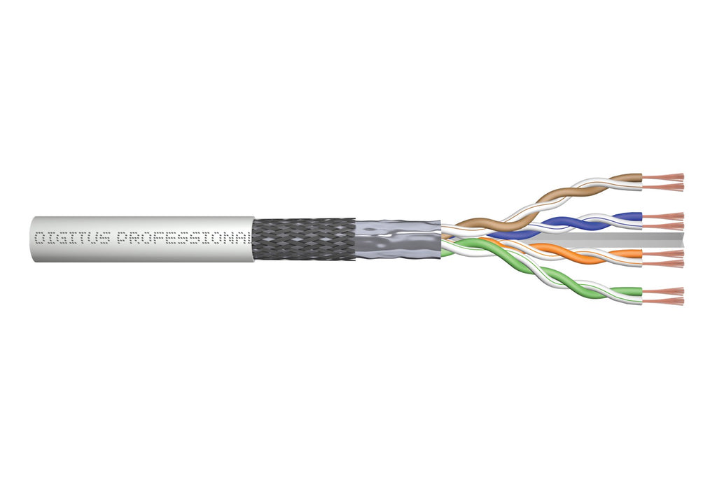 Digitus Patch Cable Raw for RJ45 Connectors, Class E, 250 MHz, PoE+ Ready ANSI/TIA-568-C