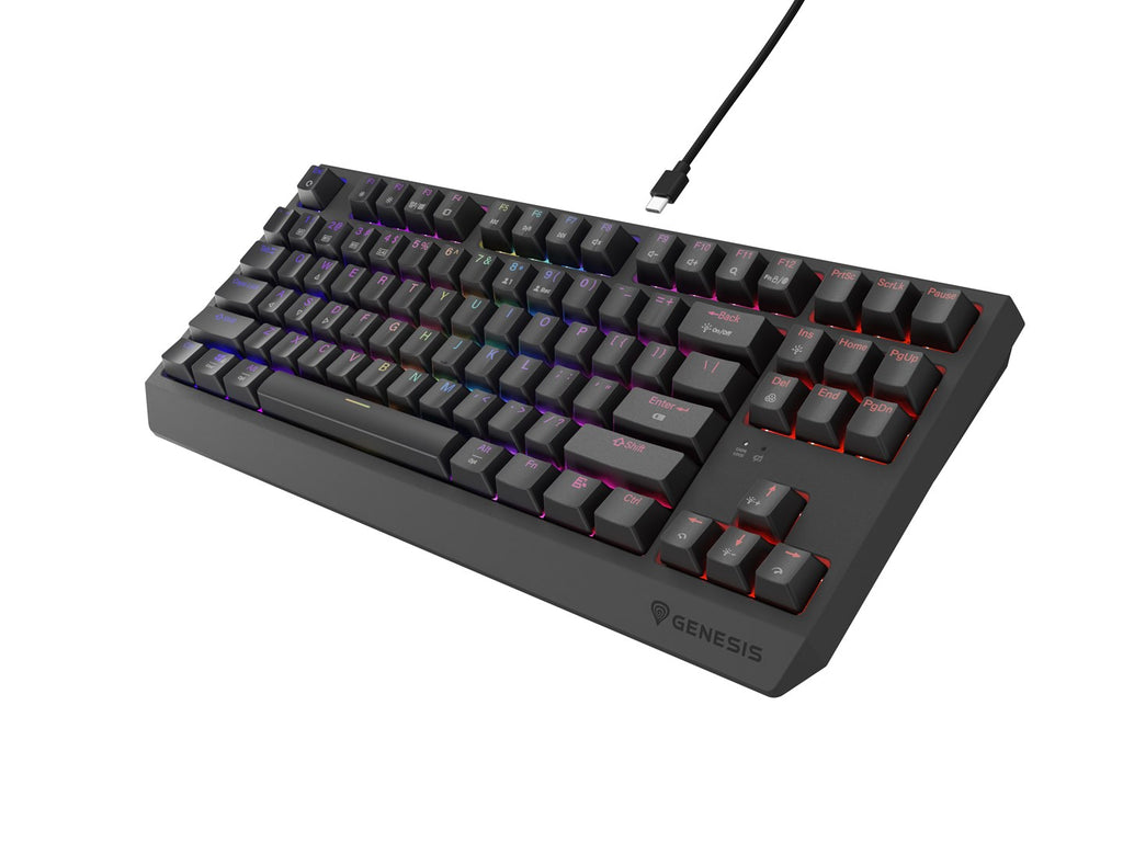 GENESIS Thor 230 TKL Gaming Keyboard USB + RF Wireless + Bluetooth Grey