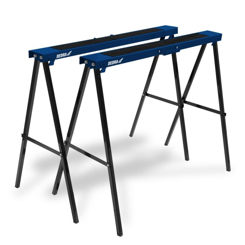 DEDRA N110 Workbench - Metal Trestle Set (2 pcs) - 250 kg Load Capacity - Height 78 cm - N110