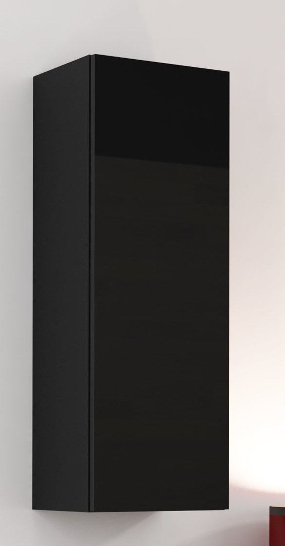 Cama Wall Cabinet VIGO 90 Full 90/35/32 Black/Black Gloss - 1 Door