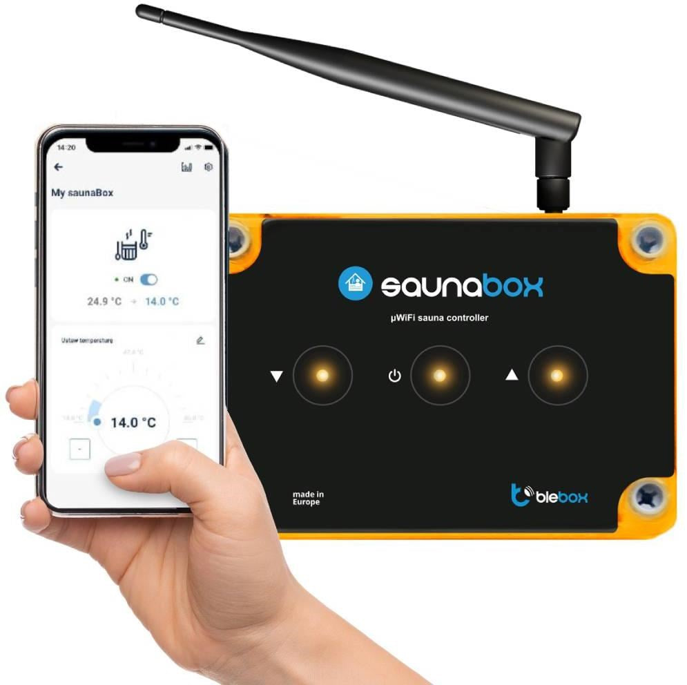 BLEBOX saunaBox PRO WiFi Sauna Controller 230V 11kW SN-BX-SAUNABOX-PRO