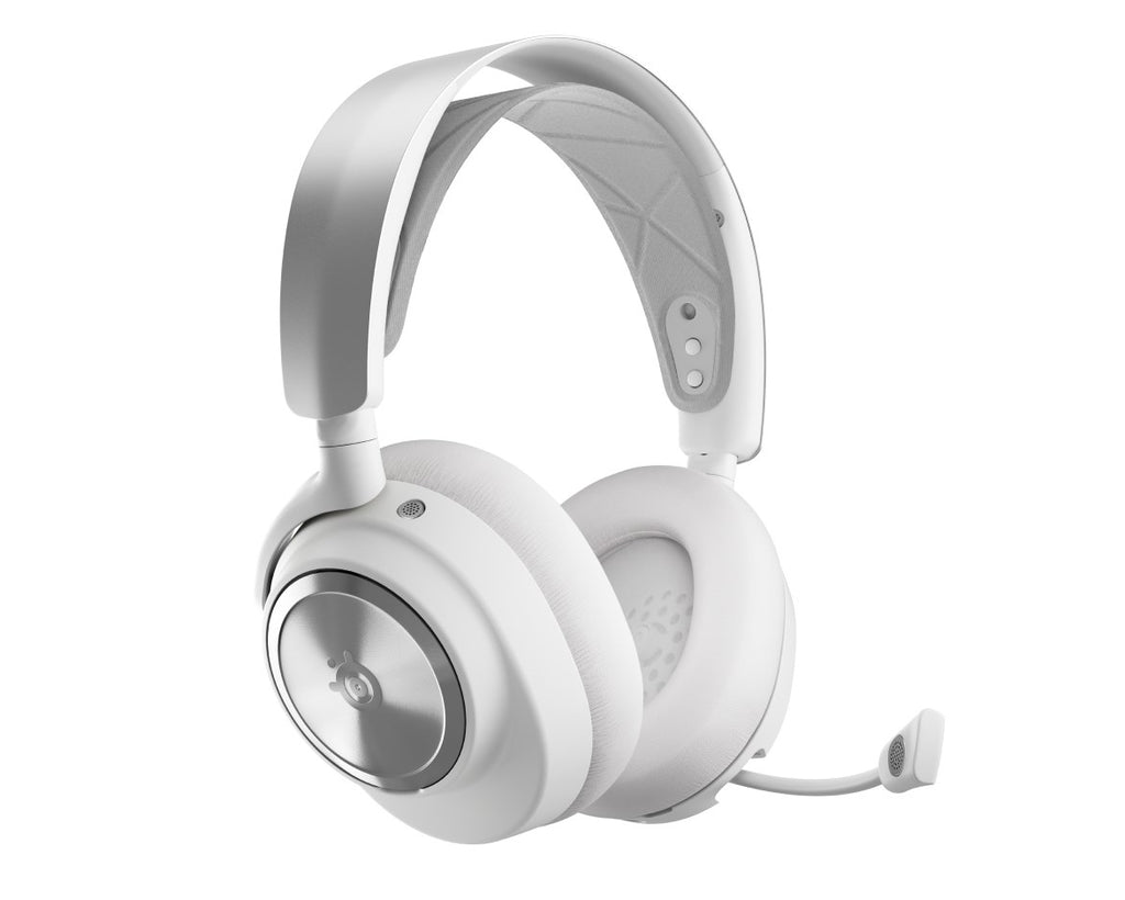 Steelseries Arctis Nova Pro Wireless Gaming Headphones - Wired & Wireless - Bluetooth - Silver/White (61526)
