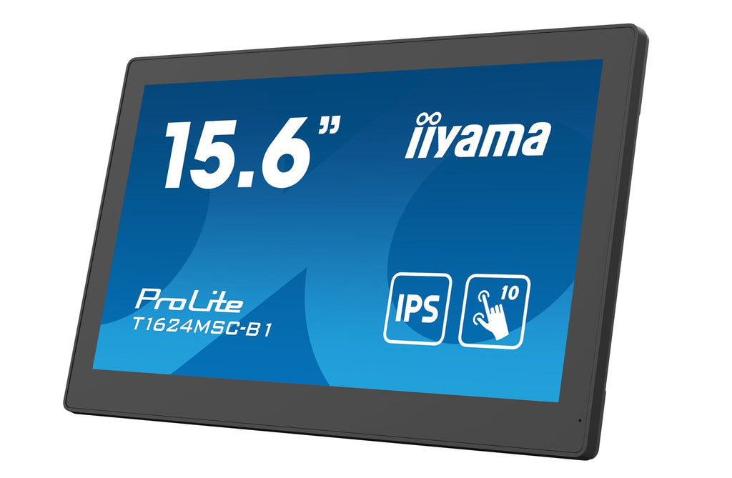 iiyama T1624MSC-B1 - Interactive Flat Screen - 39.6 cm (15.6") - Full HD - Touchscreen (T1624MSC-B1)