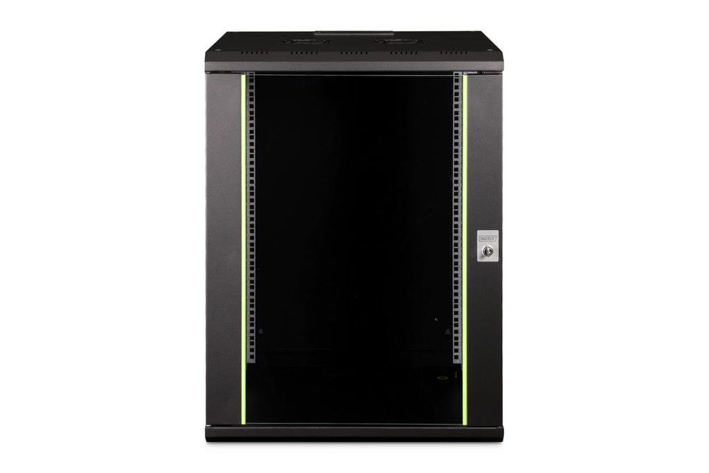 DIGITUS Wall-mounted Rack 16U 600x600 mm Black DN-19 16U-6/6-SW