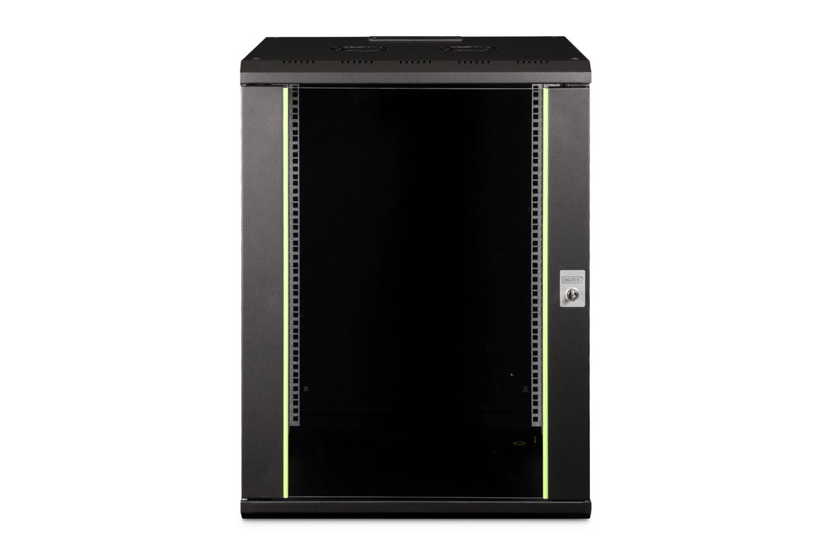 DIGITUS Wall-mounted Rack 16U 600x600 mm Black DN-19 16U-6/6-SW