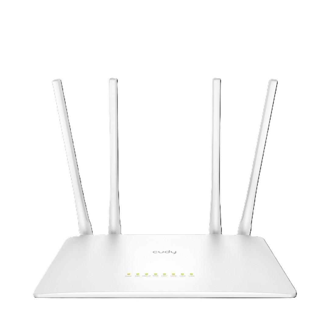 Cudy WR300S Router White 300 Mbit/s Tabletop Model with 5 LAN Ports