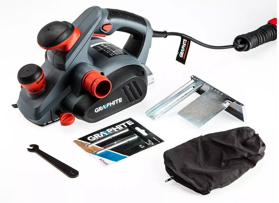 Graphite Planer 850W 82 mm Width 3 mm Depth