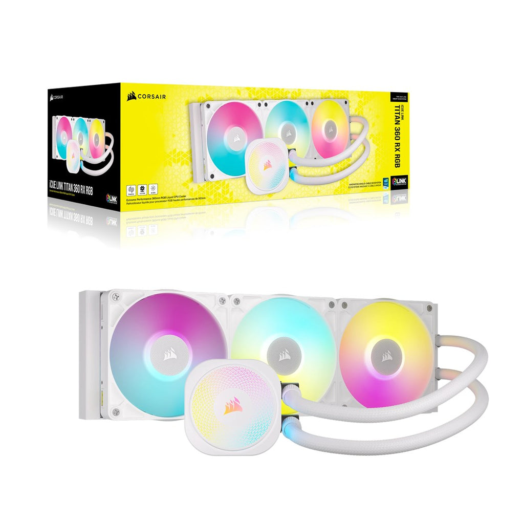 CORSAIR iCUE LINK TITAN 360 RX - RGB - White